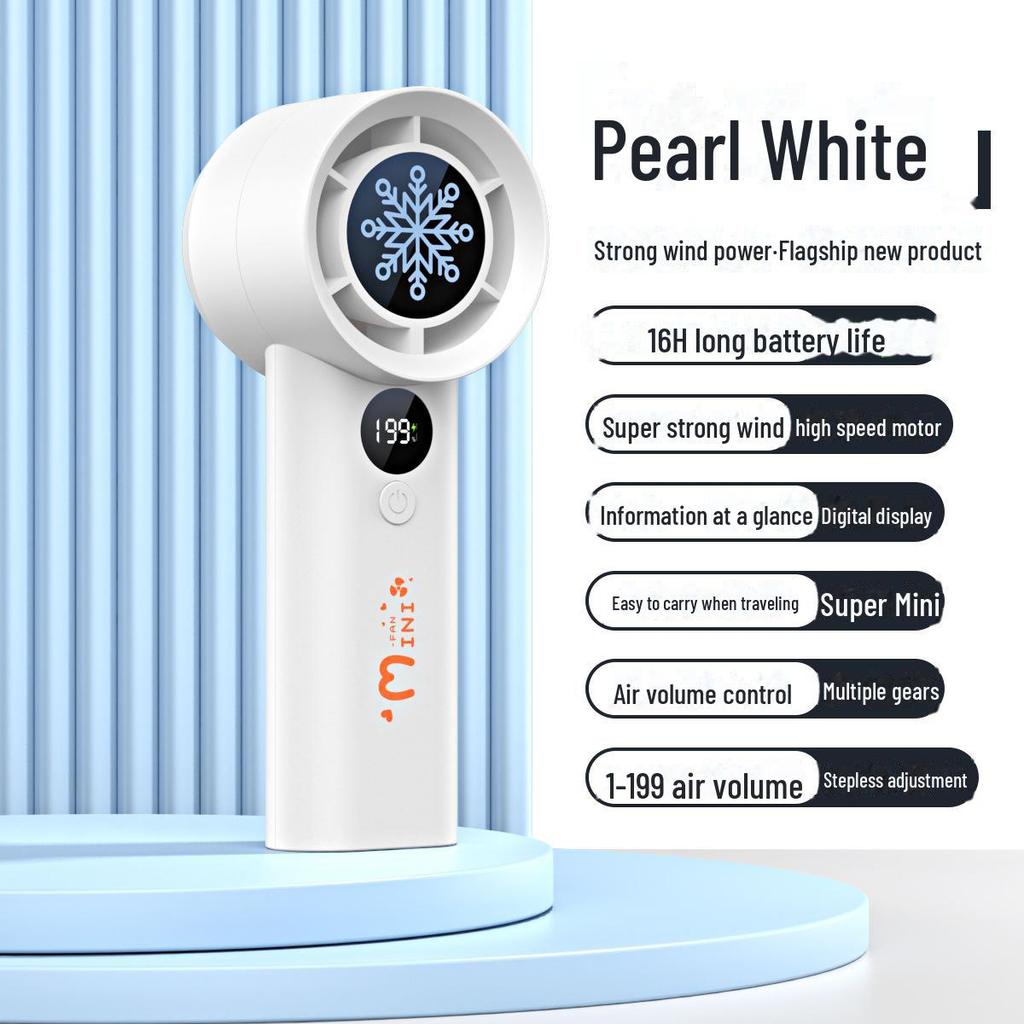 2025 USB-перезаряжаемый портативный 100-скоростной безлистный мини-турбовентилятор