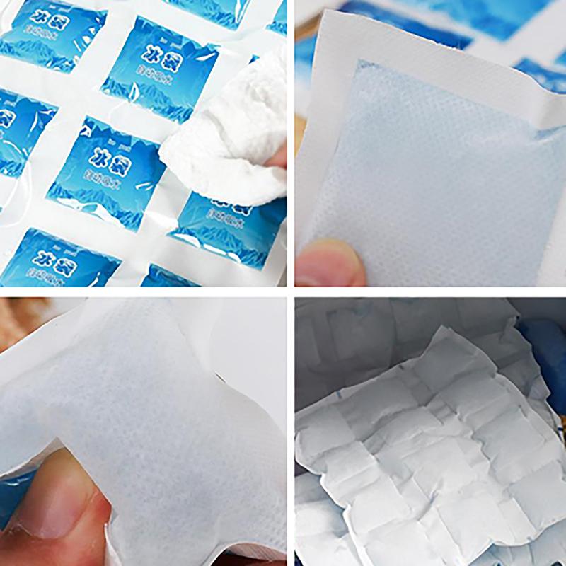 Многоразовый гелевый пакет для льда, автоматически поглощающий воду, изолированный пакет со льдом, охлаждающий пакет для снятия боли, охлаждающий пакет для сохранения свежести продуктов питания