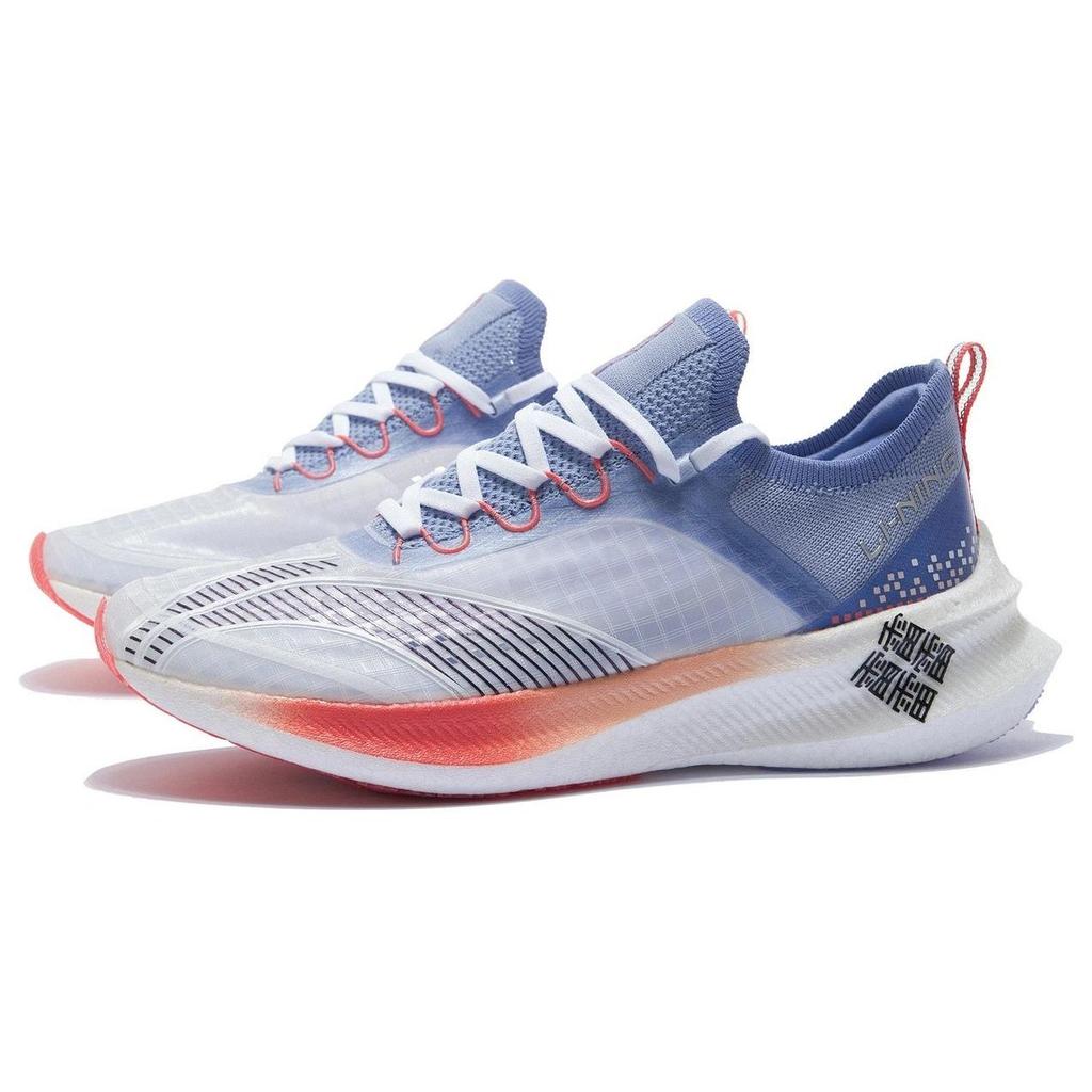 Li Ning Feidian Challenger Durable Breathable Low Top Running Shoes Women Sneaker White ARMR012-4