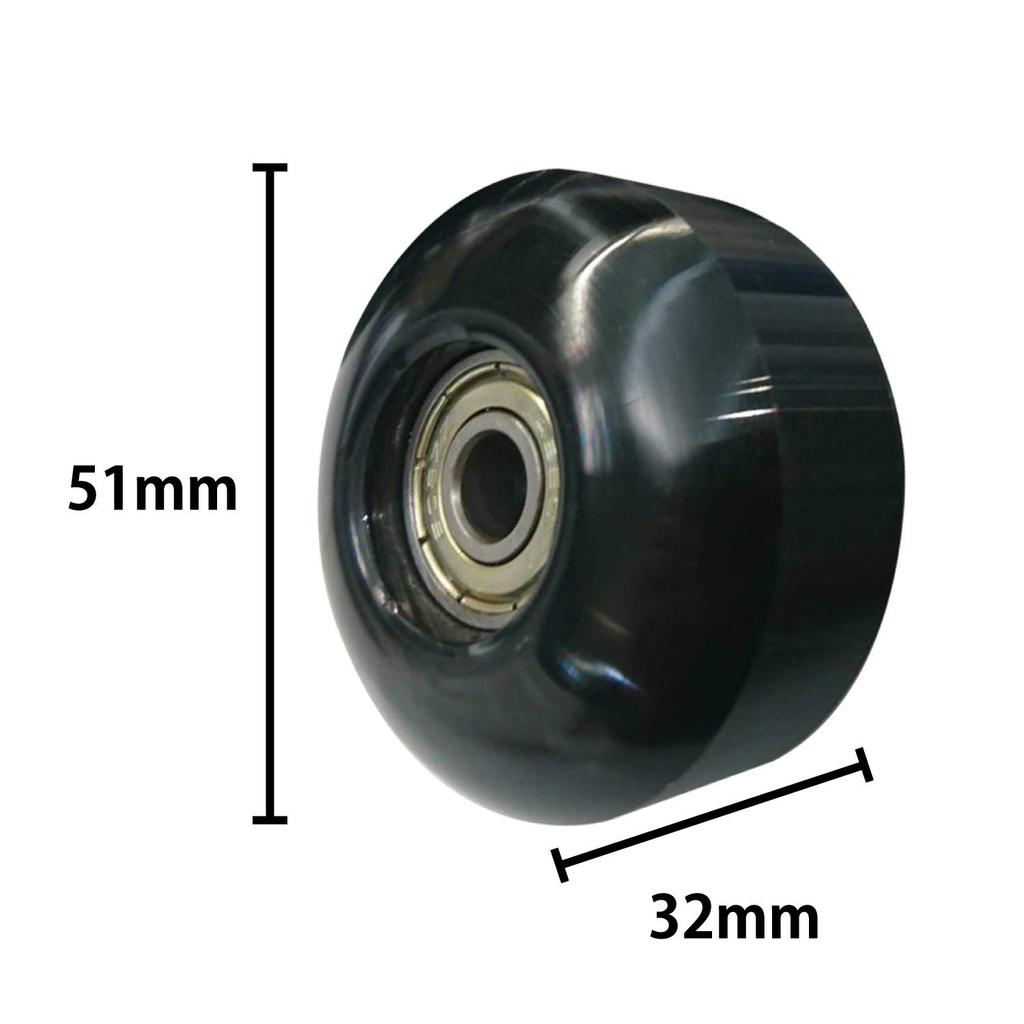 RANGS R1 Skateboard Genuine Replacement Wheels of 4 with 51mm Not (Pack Bearings), (Color Available)