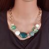 Vintage Geometric Acrylic Beaded Bib Collar Necklace for Women Party Jewelry Accessories