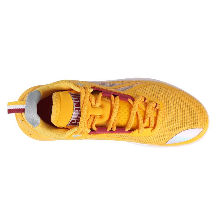 Li Ning Speed 10 Амортизирующие Нескользящие Износостойкие Дышащие Низкие Баскетбольные Кроссовки Мужские Желтые ABAT085-13