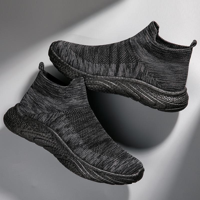 Amazon новая мужская обувь осень дышащая спортивная обувь амортизация обувь для пар сетчатая поверхность повседневная обувь на одной педали ленивая обувь прилив