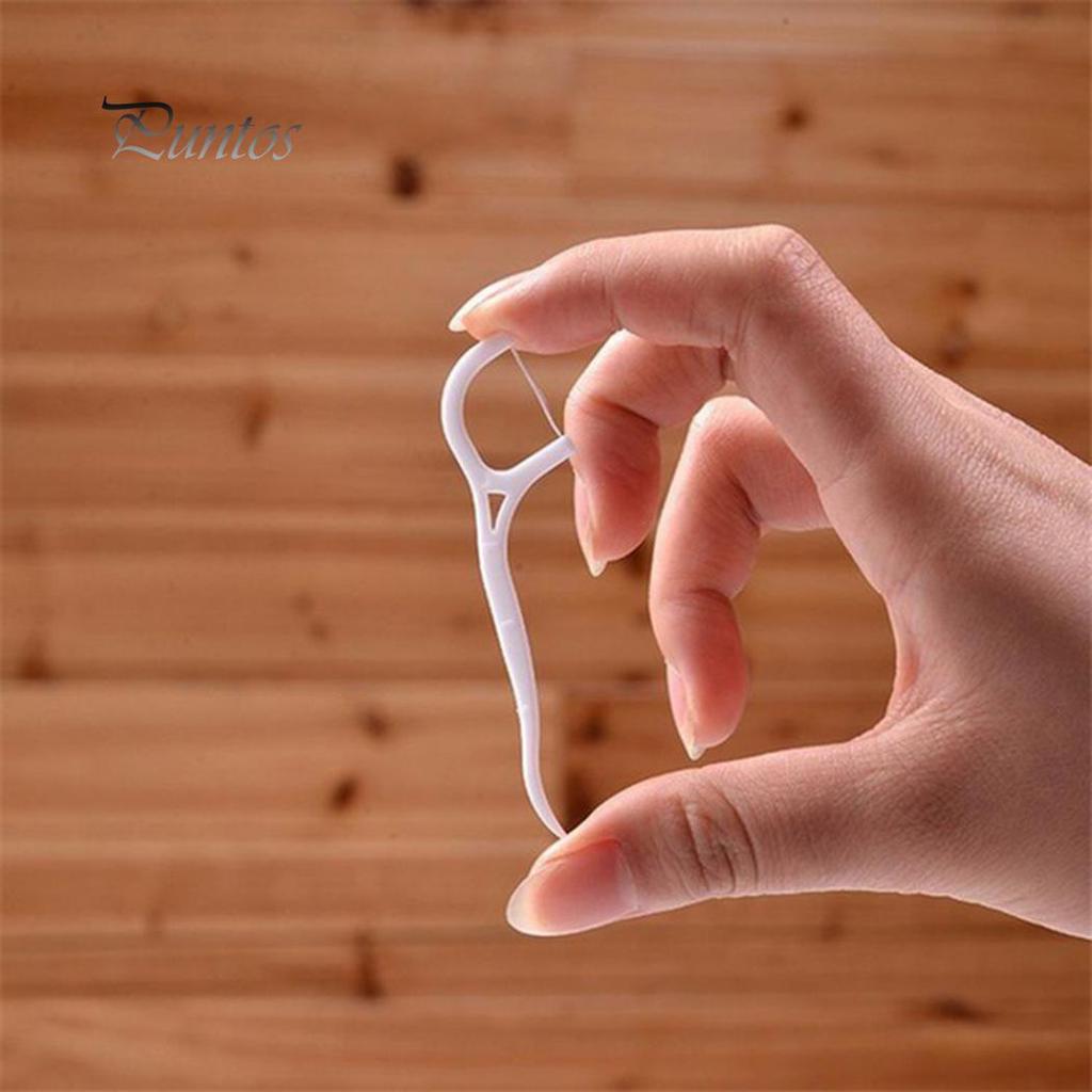 30Pcs Kids Elastic Dental Floss Stick Tooth Interdental Cleaner Oral Care Tool