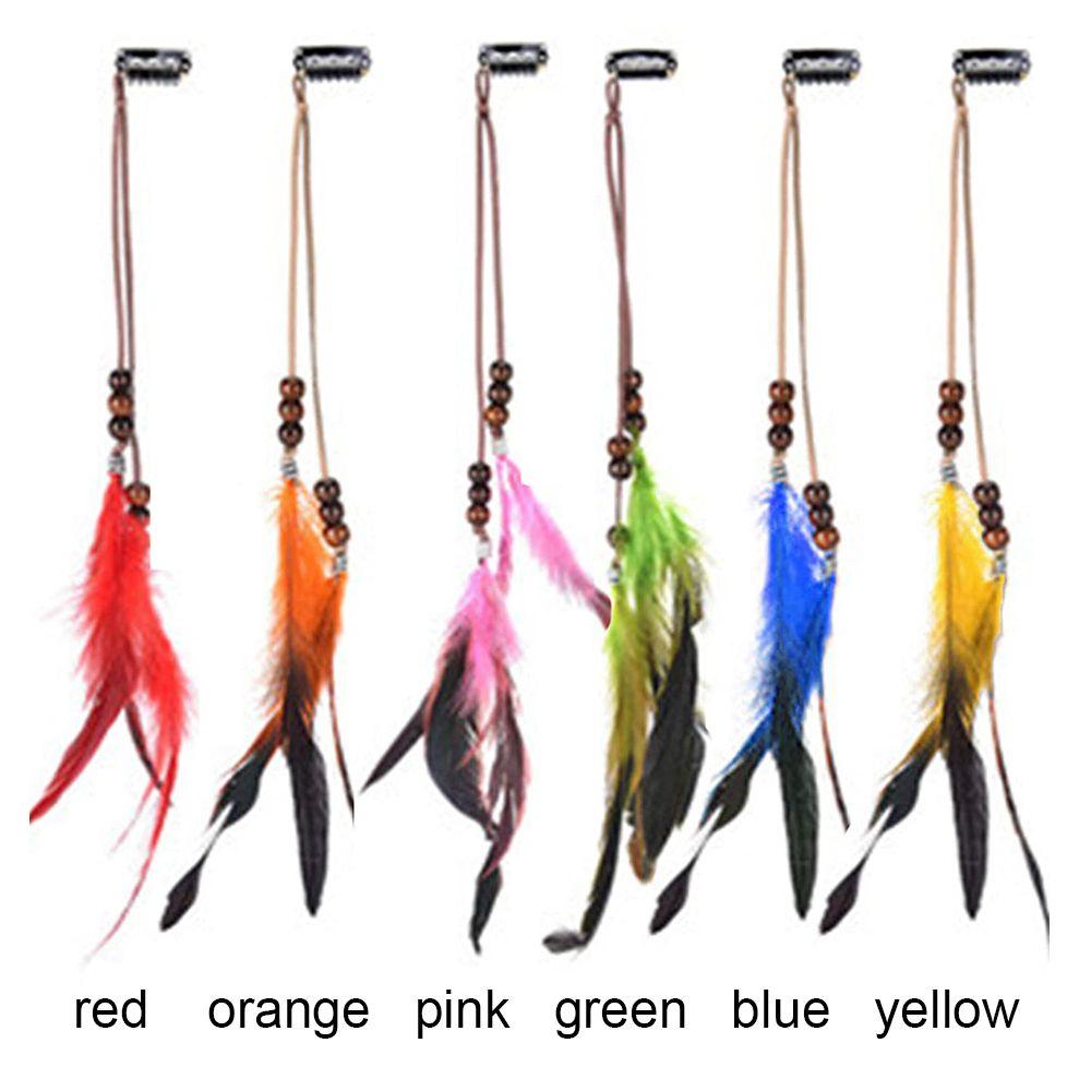 Ручной работы Наращивание волос Перья Волосы Веревка Индийский Хиппи Головные уборы Повязка на голову Головной убор Новинка Заколки для волос