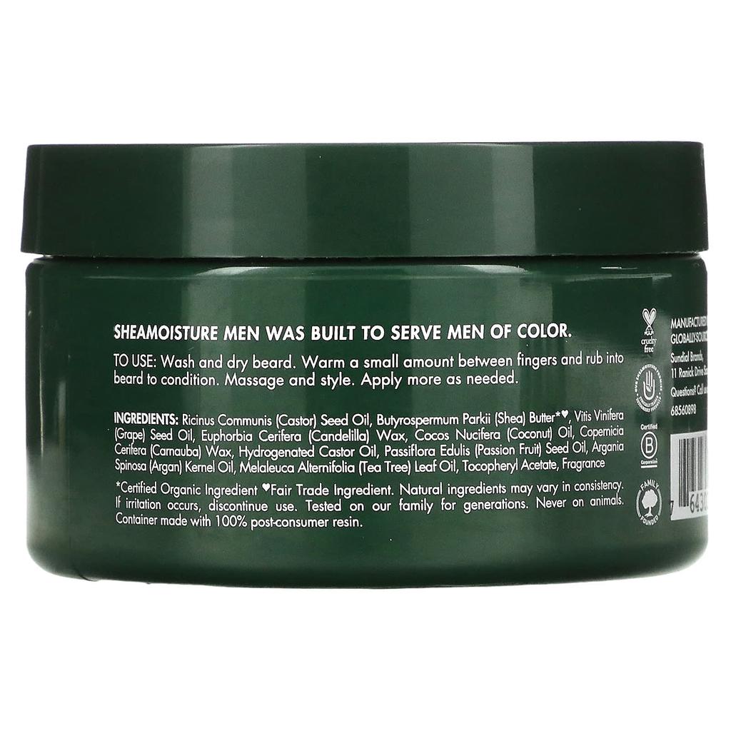 SheaMoisture Бальзам для бороды для мужчин, масло маракуйи и масло ши, 4 унции (113 г)