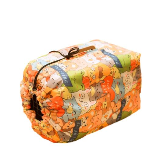 Ветрозащитный чехол для переноски кошки из Оксфордской ткани, защита для клеток домашних животных, водонепроницаемая застежка на шнурке, чехол для переноски щенка для путешествий, дома, кемпинга