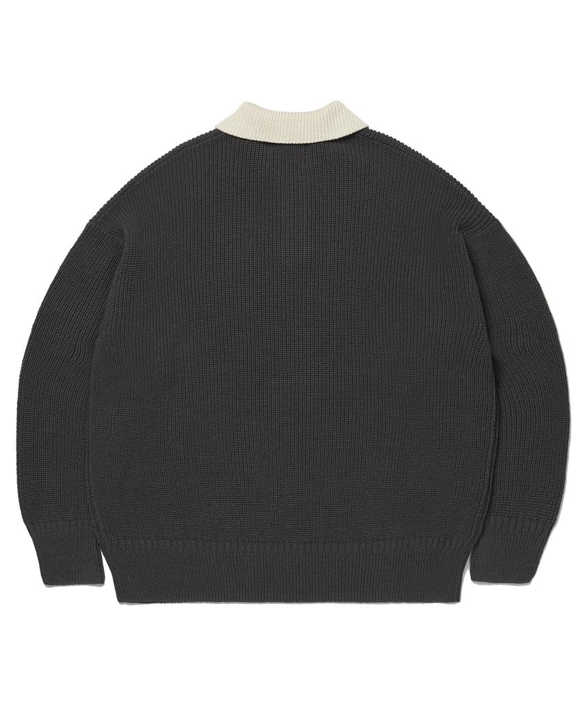 SOUNDSLIFE Heavy Cotton Rugby Knit Charcoal