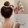 Pearl Hair Claw Clip for Women Meatball Head Fixed Hair Styling Tools Hairpin Accessories Grab Clip Jewelry