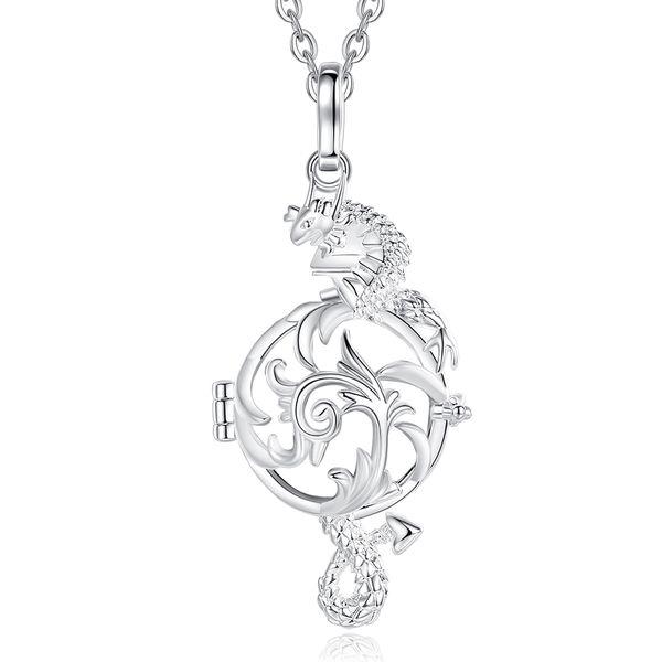 Беременность бола клетка цветок дракон черный шар ожерелье