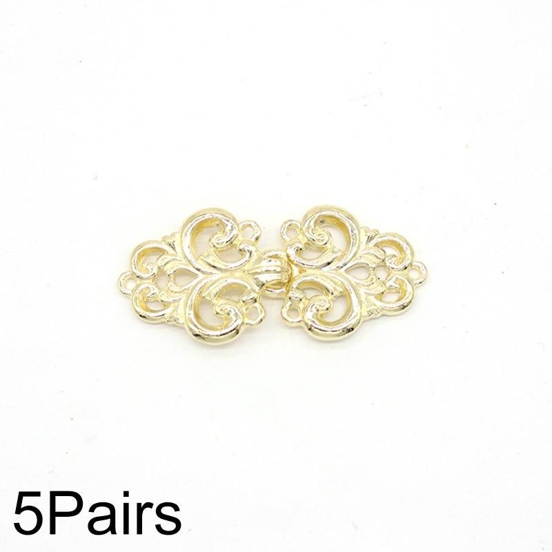 5 пар/упаковка Застежка Ретро Клипса для кардигана Застежка для одежды Сплав цинка DIY Вихревой цветок Застежка для кейпа/накидки Пуговица