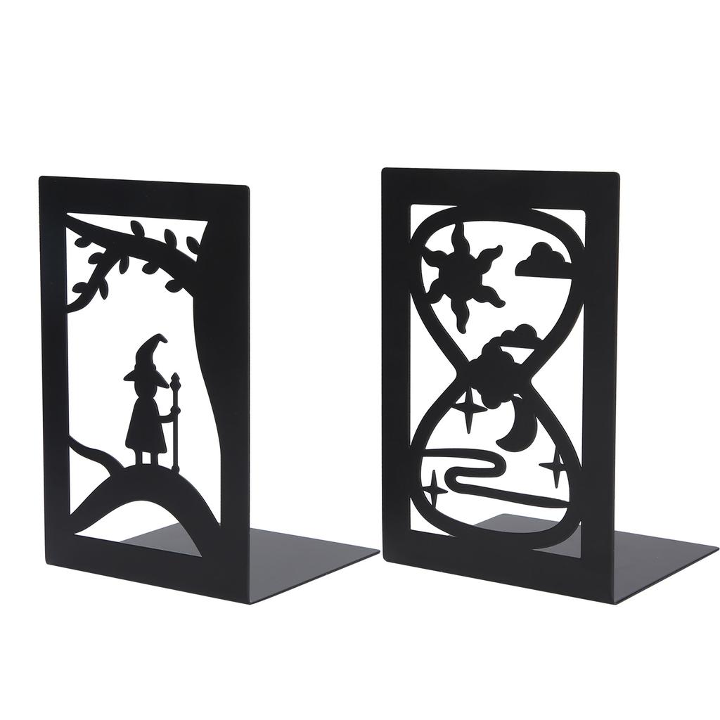 2 шт. Металлический держатель для книг, настольная книжная полка, разделитель для хранения книг и документов, принадлежности для рукоделия