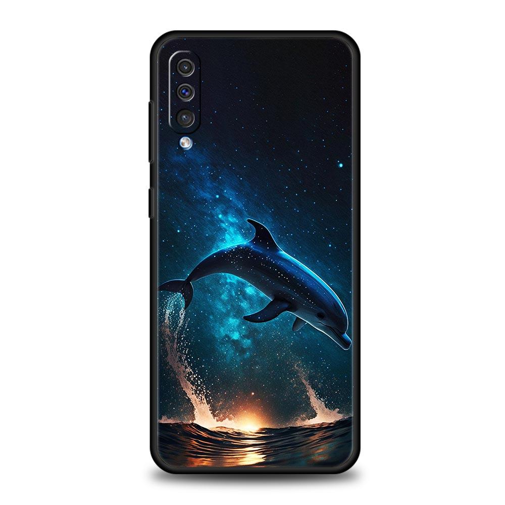 Ocean Animal Dolphin Phone Case For Samsung Galaxy A52 A50 A70 A10 A30 A40 A20S A20E A02S A12 A22 A72 A42 A32 5G A04s Soft Cover