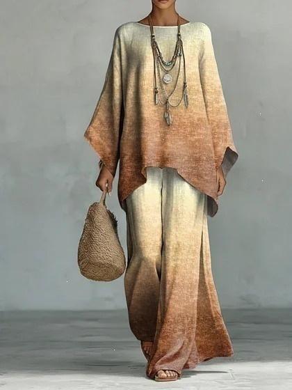 European and American women's Y1 plus-size slimming ethnic style long dress set, bohemian casual plus-size dress