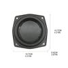 4-дюймовый Низкочастотный Динамик Сабвуферный Динамик HIFI 4/8 Ом 40 Вт Стекловолокно Плетеное Конус Глубокий Бас Громкоговоритель Большой Магнит 1 шт.