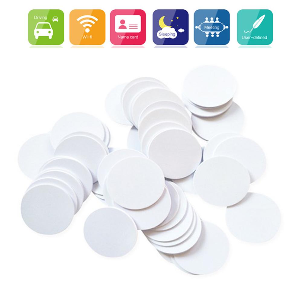 5/10pcs Round Phone Sample Smart Chip NFC Tag Ntag 215 RFID