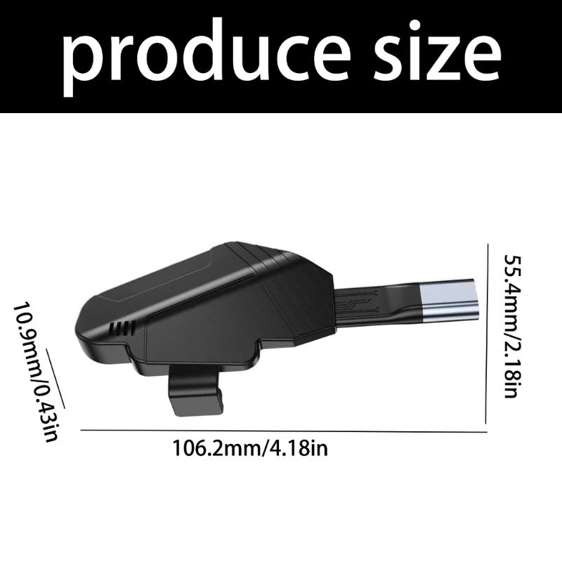Гибкий USB C адаптер с изгибом 90 градусов для Type C телефонов, поддерживающий быструю зарядку PD60W и вывод изображения 4K60 Гц