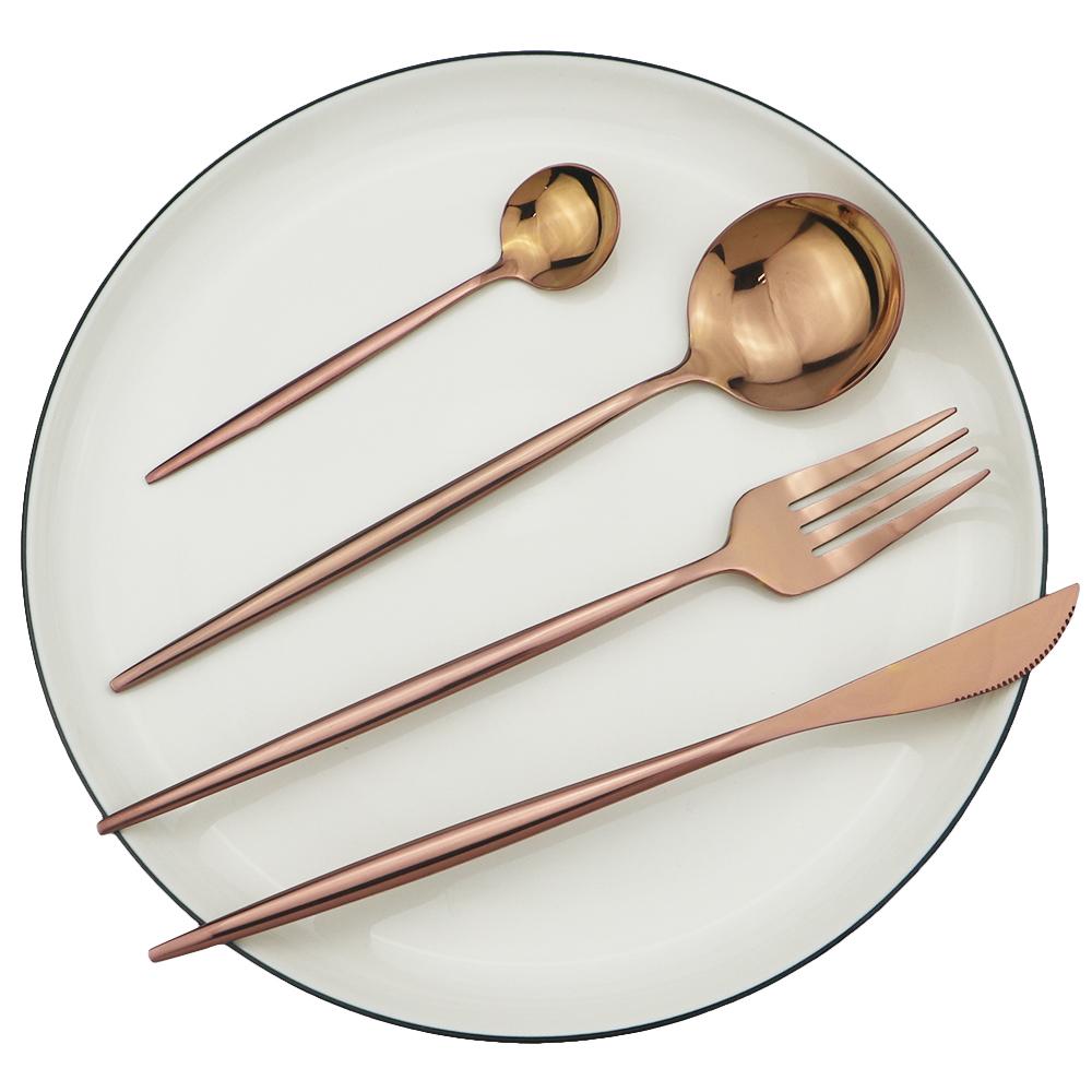 24 шт. серебряный набор столовых приборов, посуда из нержавеющей стали в западном стиле, обеденный нож, вилка, кофейная ложка, столовые приборы, кухонная посуда, столовое серебро