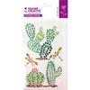 Rhinestone Stickers - Cactus - 4 Pieces