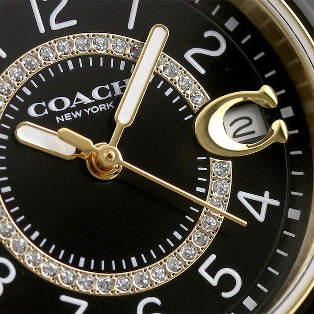 Coach Женские часы Preston с кварцевым механизмом, черным циферблатом