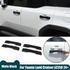 Механическая черная матовая накладка на ручку внешней двери для Toyota Land Cruiser LC250 24+