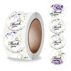 500pcs/roll Thank You Stickers Flower Pattern Party Wedding Decoration Gift Envelope Seal Labels Scrapbooking Stickers