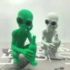 3D-печатная фигурка инопланетянина-бутылки, Статуэтка инопланетянина, пьющего из бутылки, Уникальное научно-фантастическое украшение, Подходит для декора дома в помещении/на улице