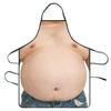 Funny Sleeveless Apron for Men Creative Cooking Apron with Adjustable Waist Ties White Elephant Gifts Holiday Aprons