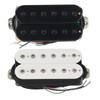 FLEOR Alnico 5 Звукосниматель для бриджа гитары Double Coil Humbucker 14K 4-жильный, Черный или Белый