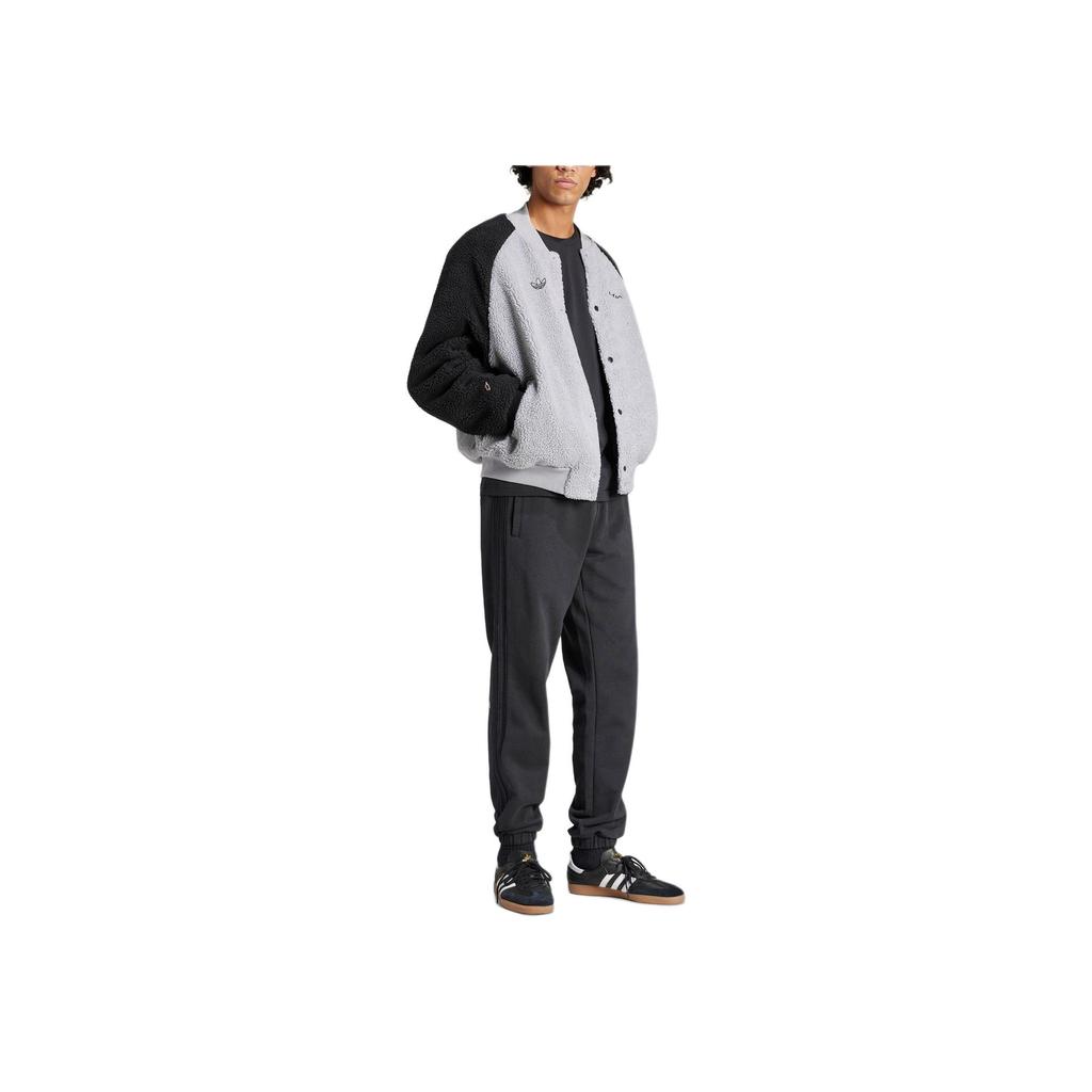 Adidas Мужская университетская куртка Originals X с рисунком перчаток Микки Мауса и нашивками на рукавах, серая IY2265