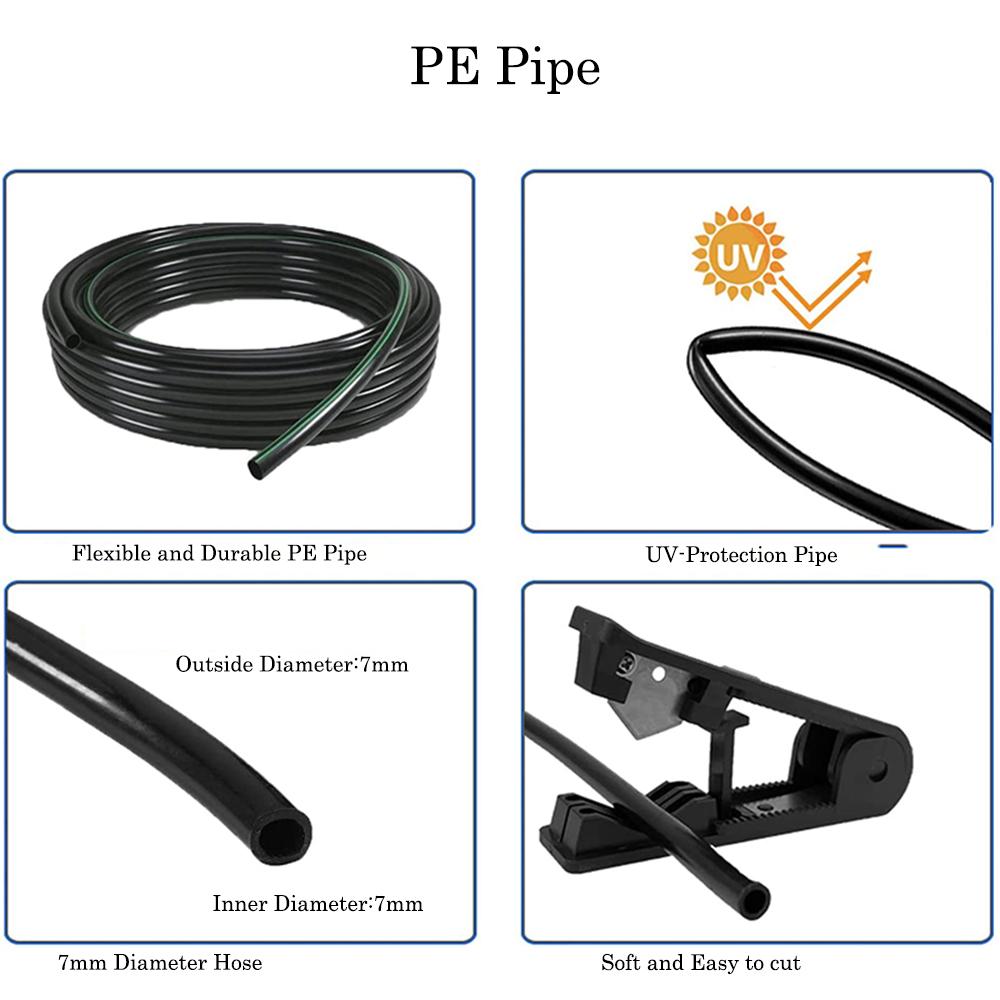 Система охлаждения распылением Система распылителей для уличного патио с латунными распылителями+Адаптеры 3/4"+ Для пастбища и сада и беседки