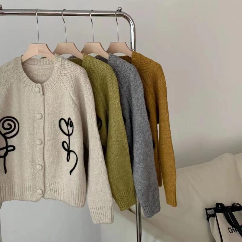 GMXIA Куртка-джемпер ручной работы, вязаная крючком, женская, осень и зима, новый дизайн, чувство темперамента, ленивый ветер, вязаный кардиган, топы