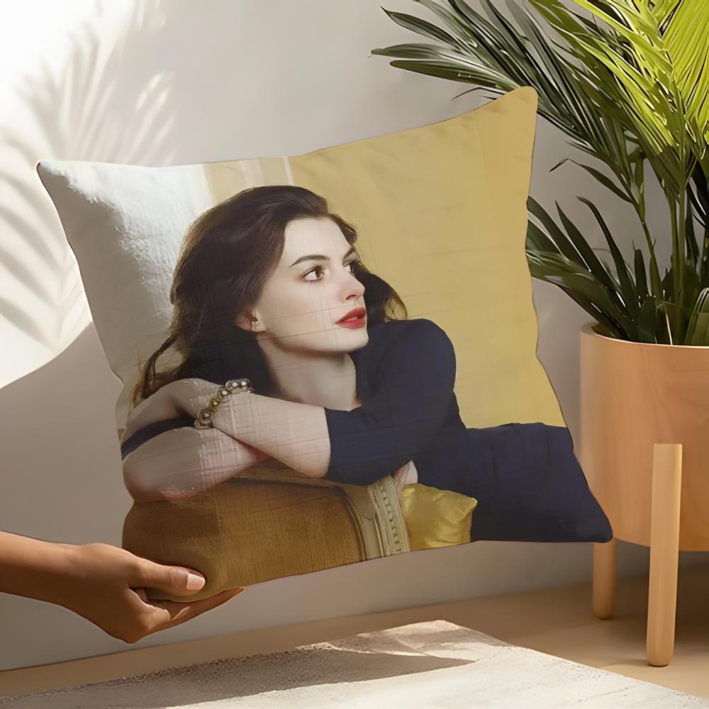 Наволочка Anne Hathaway Льняные чехлы для подушек Декоративные диванные домашние подушки Чехлы для автомобильных сидений