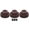 Набор стальных шестерен-пиньонов 3 шт. RC 3,175 мм 48DP 26T для 1/10 RC автомобиля, бесколлекторного и коллекторного двигателя