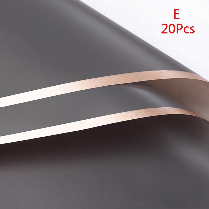 Водонепроницаемая крафт-бумага с золотым краем, оберточная бумага для букета цветов, упаковка флориста