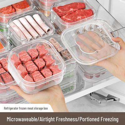 2026 Контейнер для хранения свежих продуктов в холодильник: Контейнер для заморозки пищевого качества с крышкой для мяса и других продуктов
