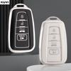 Модный чехол-брелок из ТПУ с 4 кнопками для автомобильного ключа Toyota Prius Camry Corolla Chr C-Hr Rav4 Land Cruiser Prado Аксессуары