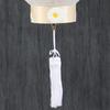 Bon Festival Lantern No. 40, Premium Masu White-Crowned Gifu Lantern with LED Candlelight, for First Bon Festival, 56cm High X 30cm Wide (Flame