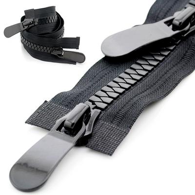 1 шт. пуховик, пальто длиной 70-100 см, длинная молния, двойные слайдеры, одинарный слайдер, открытый конец, 8 #15 #, смоляные молнии