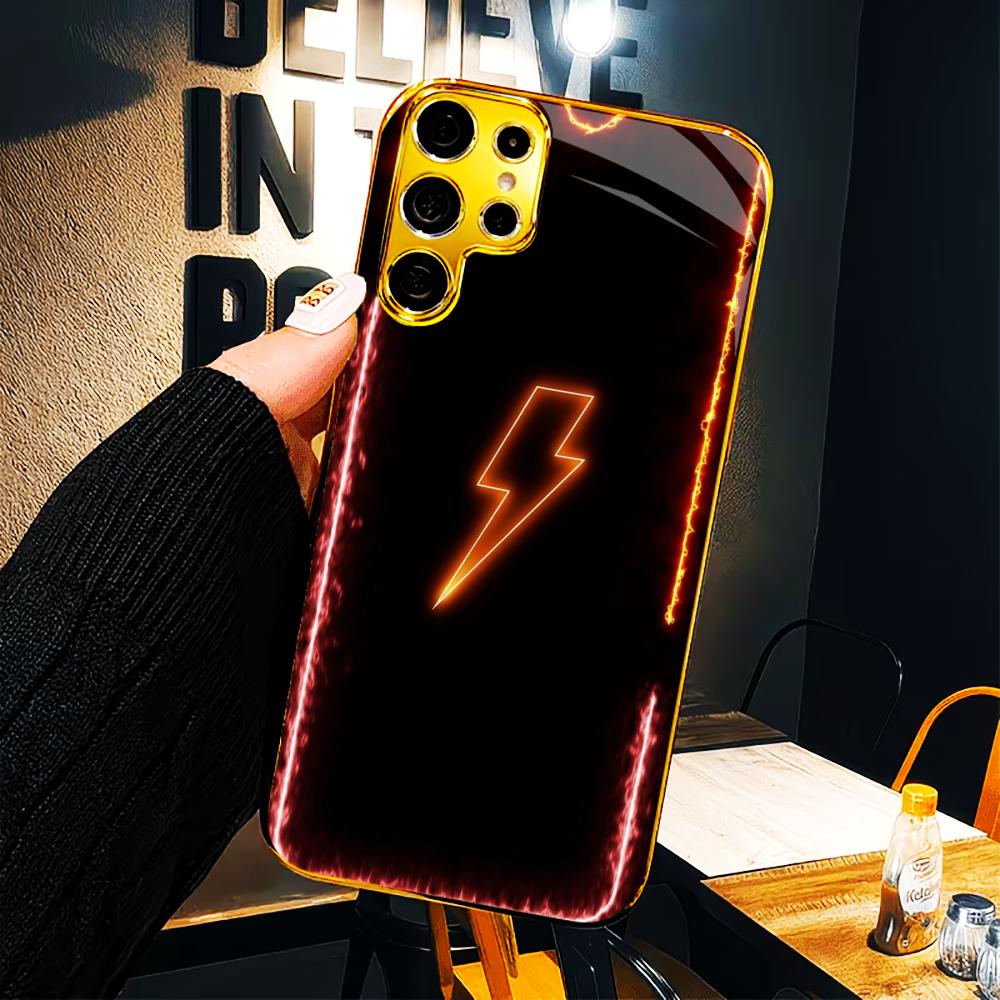 Модный чехол для телефона Lightning, новая модель-бестселлер, чехол для телефона, стеклянный чехол для телефона для Samsung Galaxy S26 S25 S24 S23 S22 FE, Ultra, Plus
