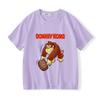 Game Donkey Kong Bananza Children's T-shirt 100% Cotton Cartoon Print Tees Cute Boys Girls Short Sleeve O-neck Kids Tops Summer