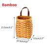 Kitchen Storage Basket with Handle Woven Hanging Baskets for Living Room Fruit Sundries Organizer Home Decor Hand-woven Baskets