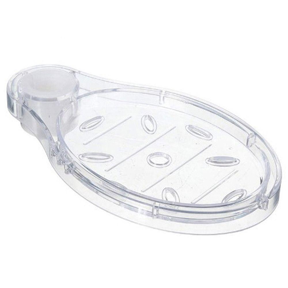 Transparent Wall Mounted Drain Holder Lifting Rod Soap Rack Soap Dish Soap Organizer Soap Holder