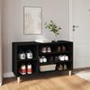 VidaXL Shoe Cabinet Black 102x36x60 Cm Engineered Wood 819741