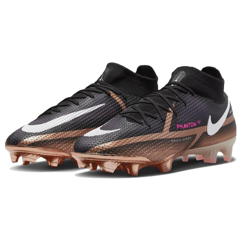 Nike Phantom GT2 Elite DF FG Generation Pack Unisex Sneakers Gold Metallic-Copper Black DR5955-810