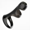 Yunman Vibrating Locking Ring for Men: Black Crystal, Spiked Retractor, Thick Wolf Tooth Sleeve.