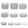 1-10 Rows Shiny Woman Jewelry Elastic Bangle Wristband Stretch Bracelet  Crystal Rhinestone