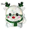 Slow Rising Sensory Toy Shapeable Christmas Stress Relief Toy, Santa Snowman Elk Bear Squeeze Toys with Glitter Snowflake, for Party Favors