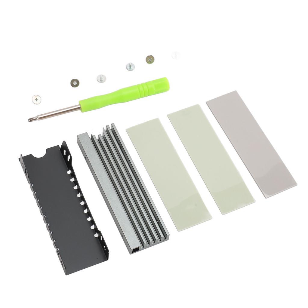 M.2 NVME 2280 SSD Heatsink Support Single Double Sided SSD Heatsink with Thermal Silicone Pads for