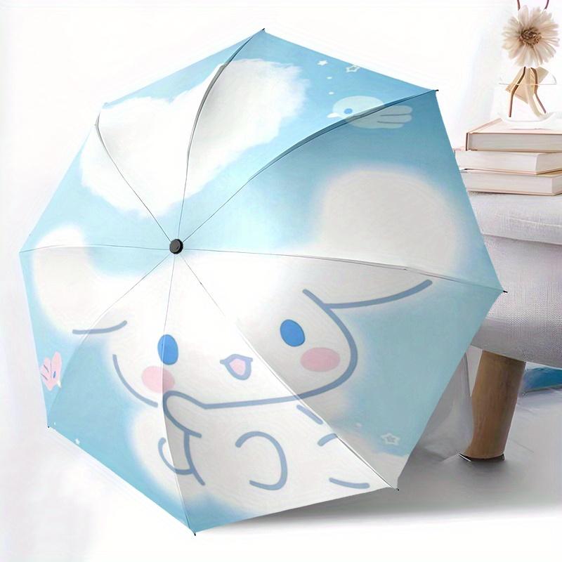 1pc Love Cinnamoroll Sanrio Automatic Folding Umbrella - 3 Folding Design, Vivid Cartoon Pattern, Suitable for Outdoor Activities, A Gift for Fans In